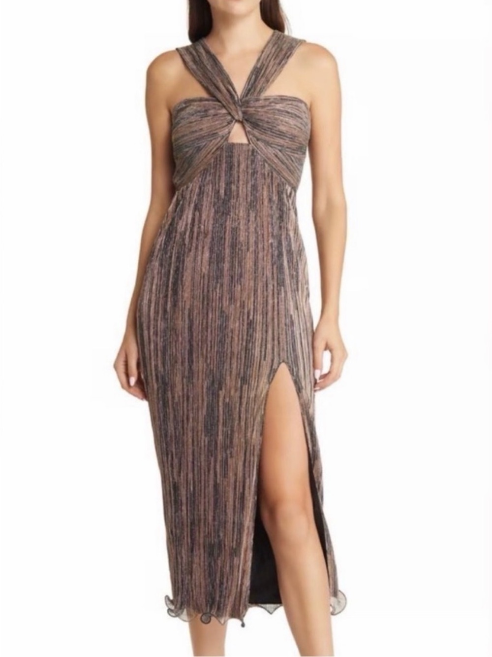 Noen Midi Dress in Black SAYLOR